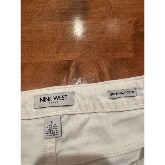Woman’s Nine West gramercy crop jeans white size 8 - Picture 3 of 4